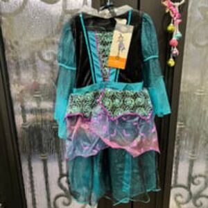 Girl's Mystery Witch Halloween Costume L(10/12)